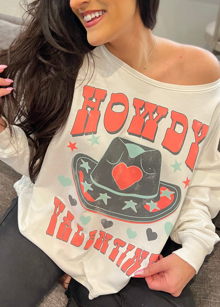 Recycled Karma "Howdy Valentine" Sweatshirt