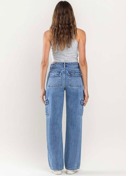 Callie Mid Rise Wide Leg Cargo