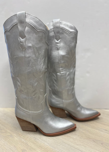 Adriana Silver Indigo Cowgirl Boots