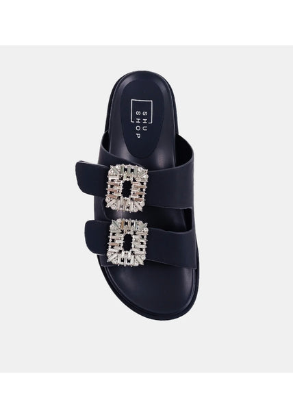 Shu Shop Lola Black Rhinestone Sandal