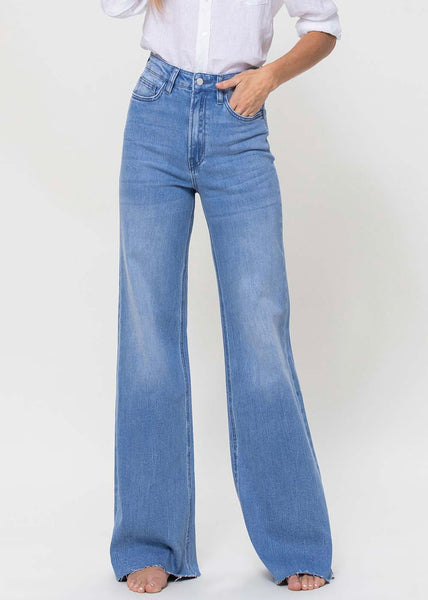 Hannah High Rise Wide Leg Denim