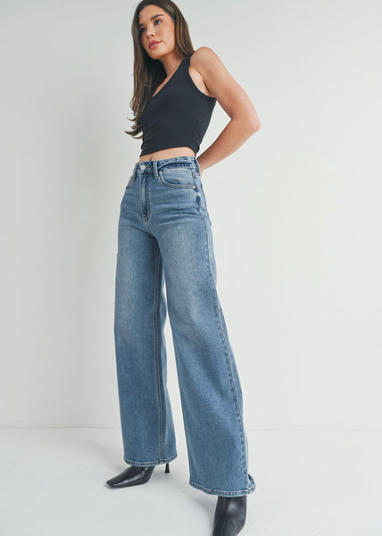Nora High Rise Wide Leg Denim - SIZE 31