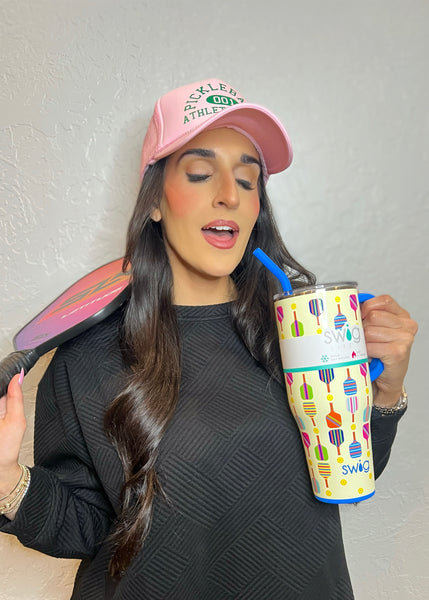 "Pickleball" Pink Trucker Hat