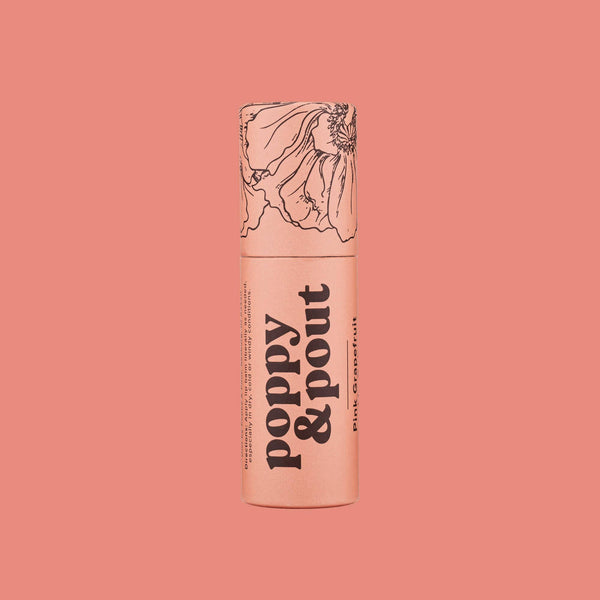 Poppy & Pout: Lip Balm, Pink Grapefruit
