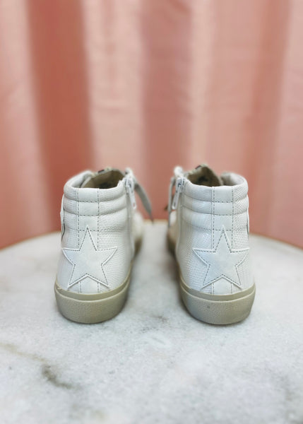 Shu Shop Rooney White Snake High Top Sneakers