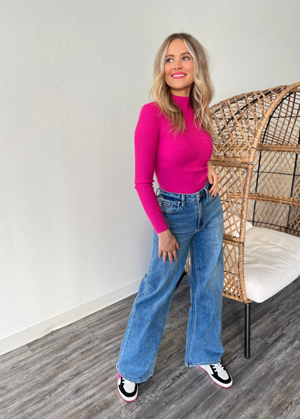 Nora High Rise Wide Leg Denim - SIZE 31