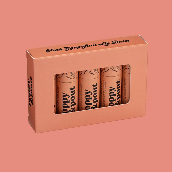 Poppy & Pout: Lip Balm, Pink Grapefruit
