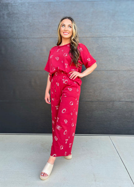 Run The Ball 2 Pc Pant Set - SMALL