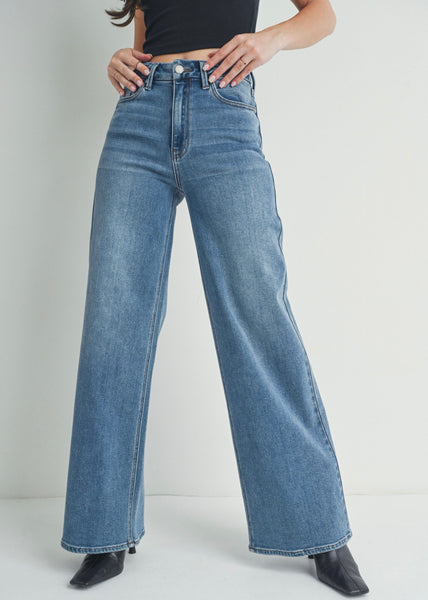 Nora High Rise Wide Leg Denim - SIZE 31