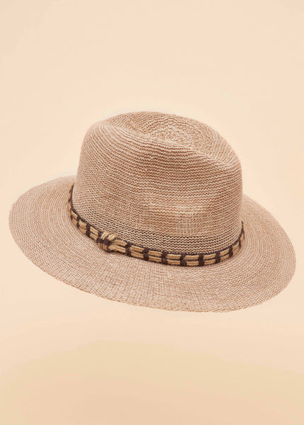 Natalie Hat - Natural with Rope Band