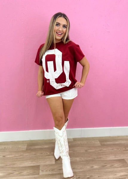 OU Crimson Stadium Oversized Tee