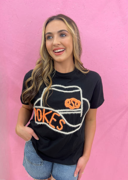 OSU POKES Black Stadium Oversized Tee