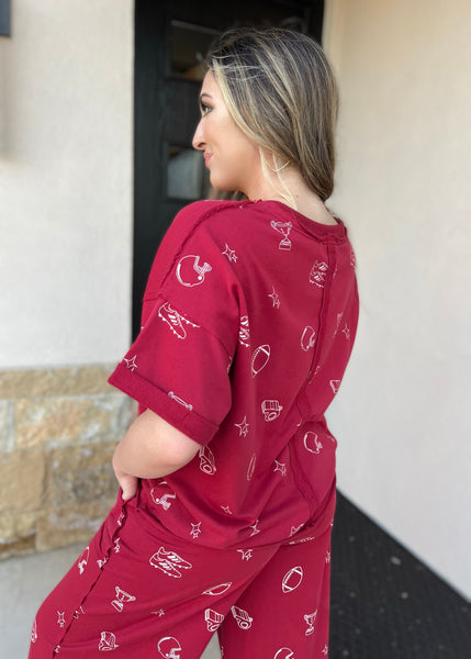 Run The Ball 2 Pc Pant Set - SMALL