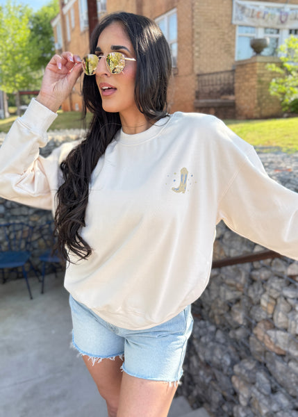 "Take Me To The Rodeo" Graphic Oversized Lighweight Sweatshirt