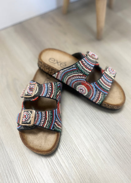 Whimsical Fun Multi - Beaded Sandal