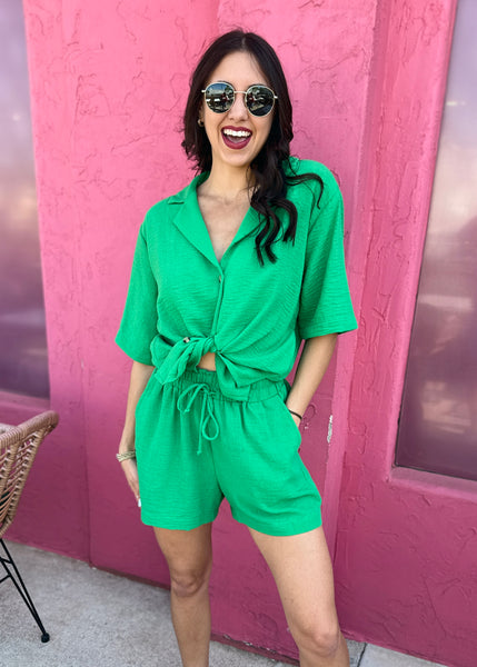 Summer Love Kelly Green Short Set