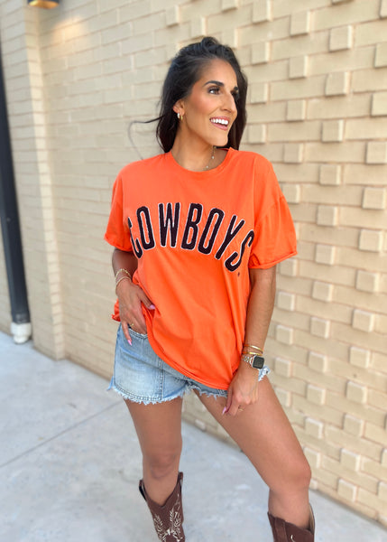 COWBOYS Orange Stadium Oversized Tee