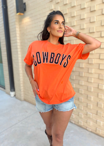 COWBOYS Orange Stadium Oversized Tee