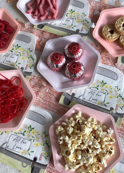 We Heart Pastels Hexagonal Shaped Plates - 12 Pack