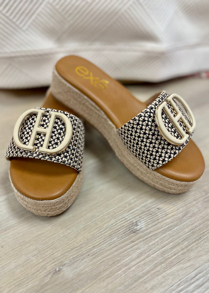 On The Boardwalk Neutral Slide Sandal