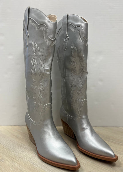 Adriana Silver Indigo Cowgirl Boots