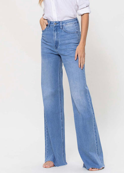 Hannah High Rise Wide Leg Denim