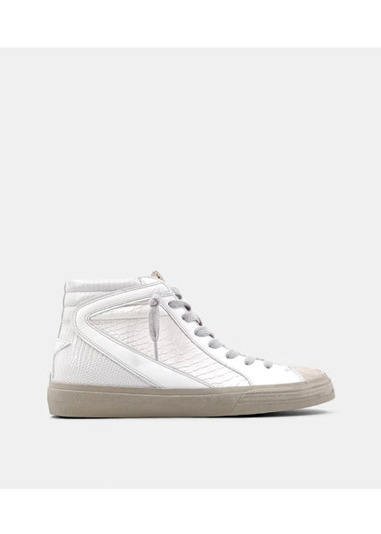 Shu Shop Rooney White Snake High Top Sneakers
