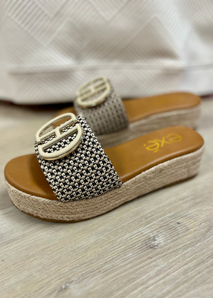 On The Boardwalk Neutral Slide Sandal