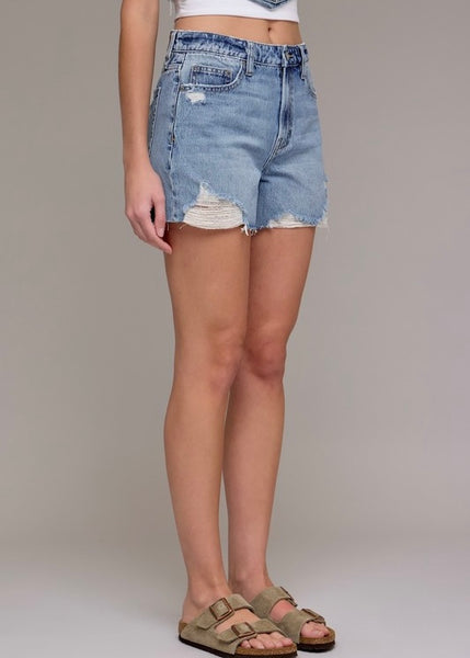 Selena Medium Wash Dad Short