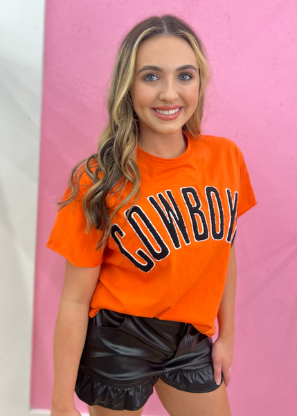COWBOYS Orange Stadium Oversized Tee