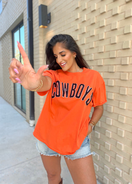 COWBOYS Orange Stadium Oversized Tee