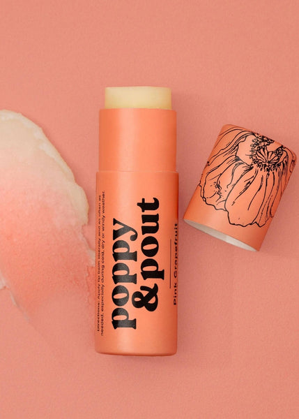 Poppy & Pout: Lip Balm, Pink Grapefruit