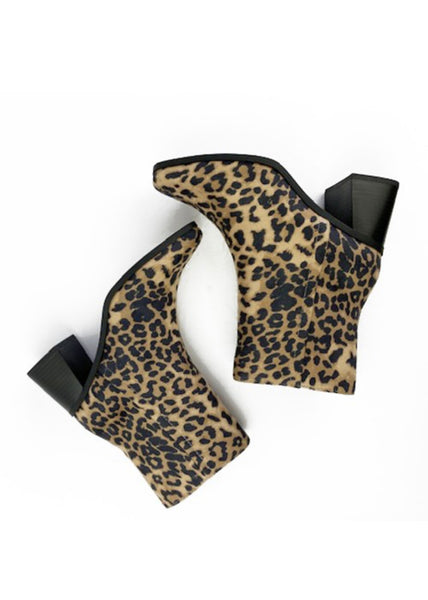 Pricilla Leopard Ankle Booties - SIZE 6.5