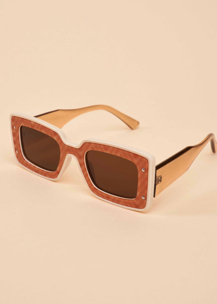 Andi Terracotta Statement Sunglasses