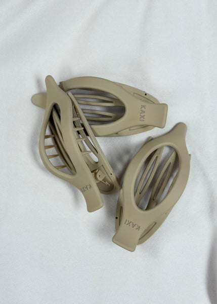 Lay Down Hair Claw in Bone