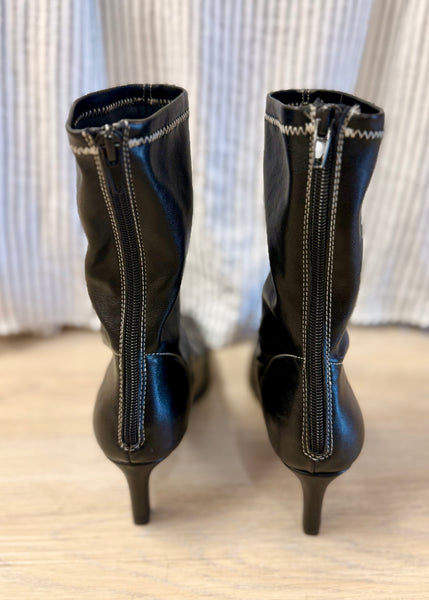 Matisse Clara Black Leather Bootie