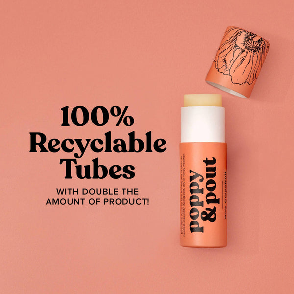 Poppy & Pout: Lip Balm, Pink Grapefruit
