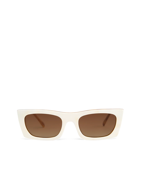 The Crawford Sunglasses - Ivory / Maple Tort Honey- Fade Lens
