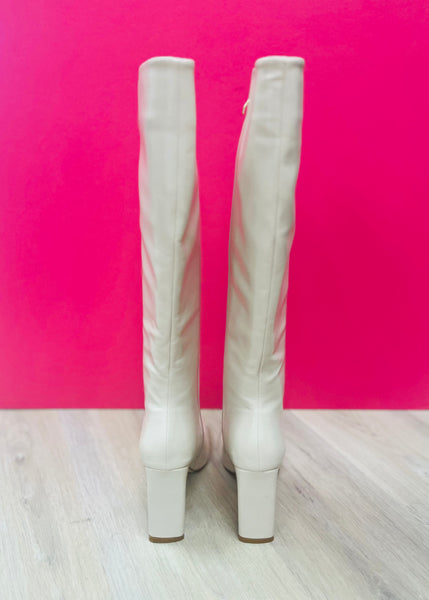 Billini Hendrick Chalk Crinkle Patent Boot