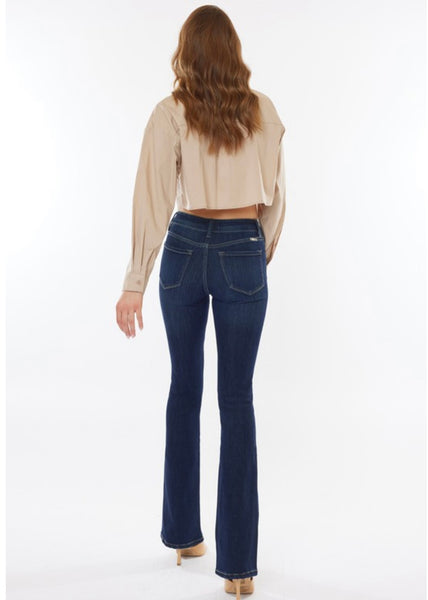 Haydee High Rise Bootcut Dark Denim Jeans
