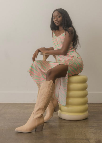Giddy Up Nude Cowgirl Boots