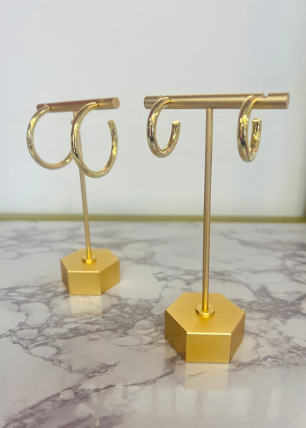 Mandi Gold Dipped Large Hoop