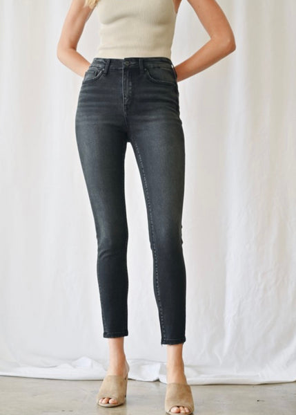 Lucy High Rise Black Ankle Skinny - SIZE 29