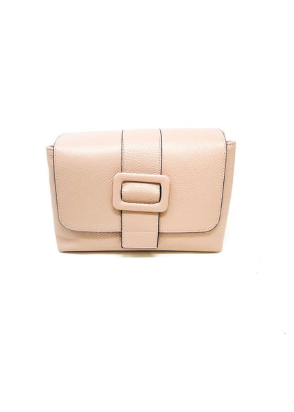 Evie Leather Handbag - Blush