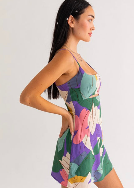 Delight Night Front Cutout Mini Dress