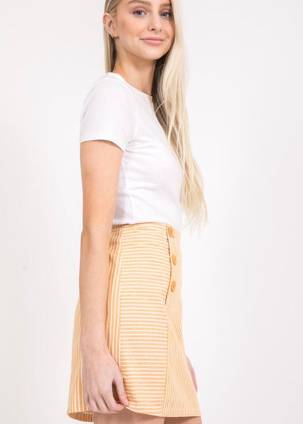 Lemon Twist Mini Skirt