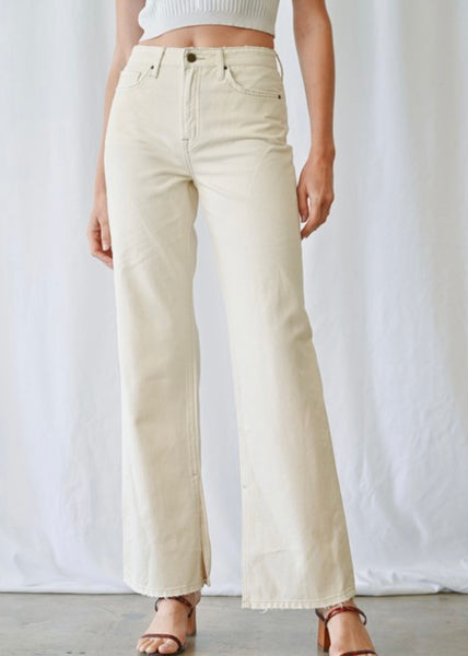 Ginny 90's Vintage Flare- Bone