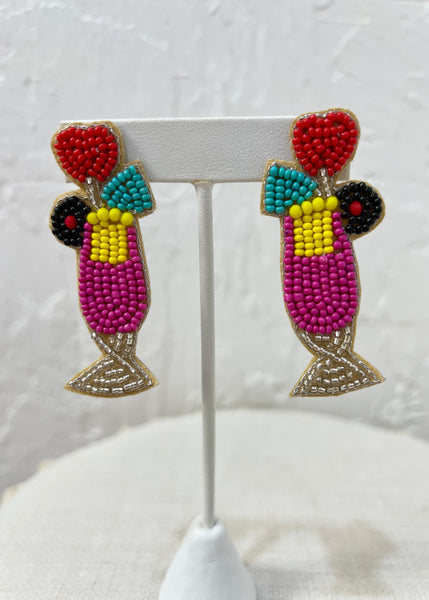 Beaded Cocktail Earrings