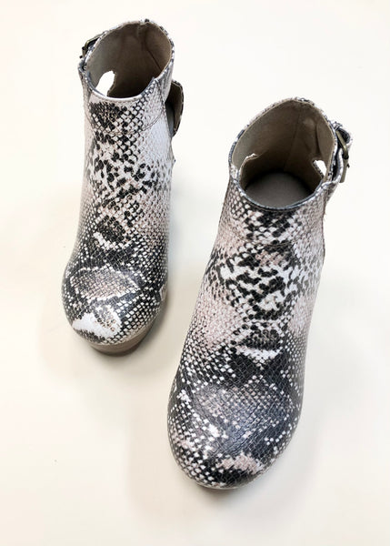 Sylvia Snake Platform Clog