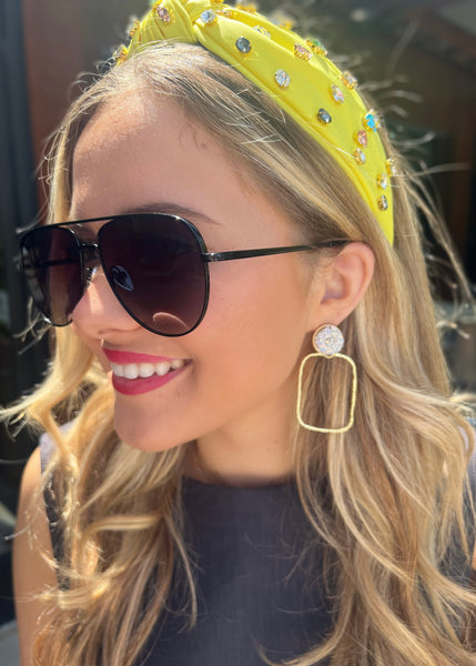 Faith Yellow Crystal Headband